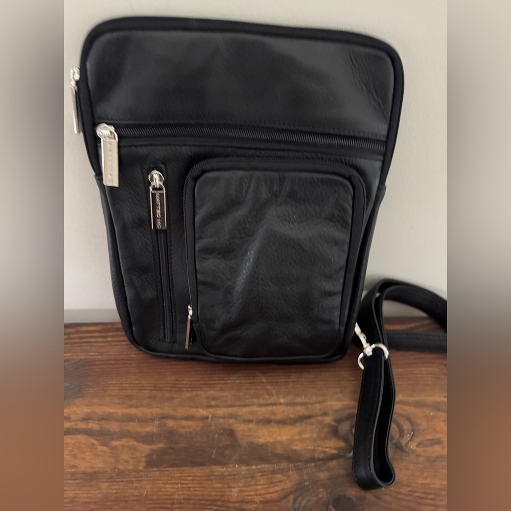 Black Leather Men's Bag